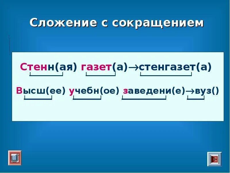 Сложение двух основ примеры Правила сложения
