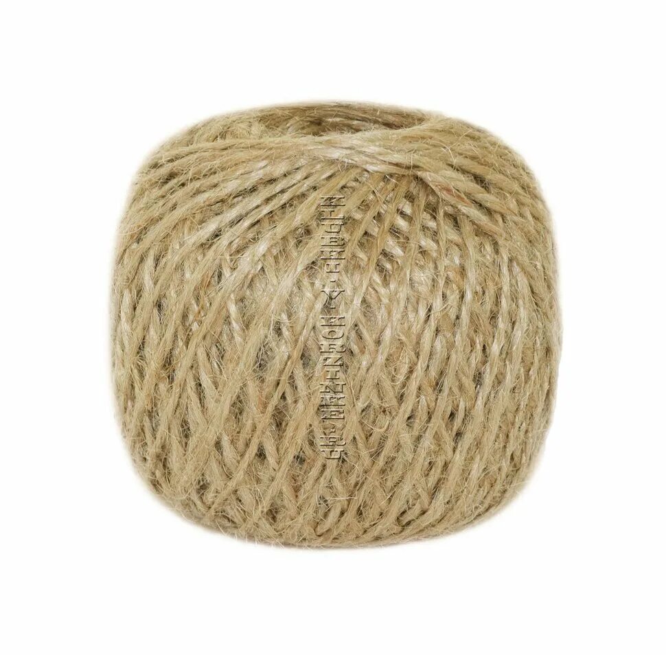 2 бечевки. Ресурсопт. Шпагат джутовый 100м 560текс. 2 бечевки. Шпагат льняной 500м прочный(бобина) 1,0мм 60362.