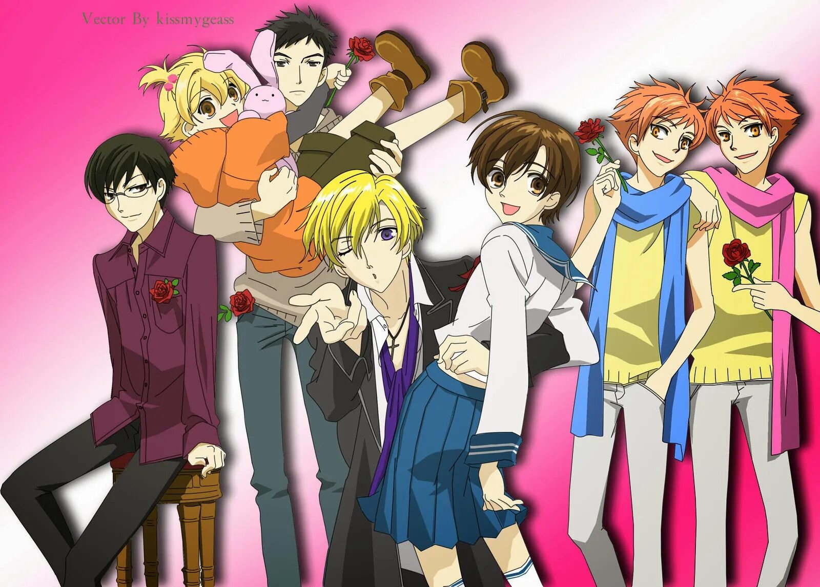 Ouran host club. Клуб свиданий старшей школы Оран отец. Хост клуб Оранской школы:3.