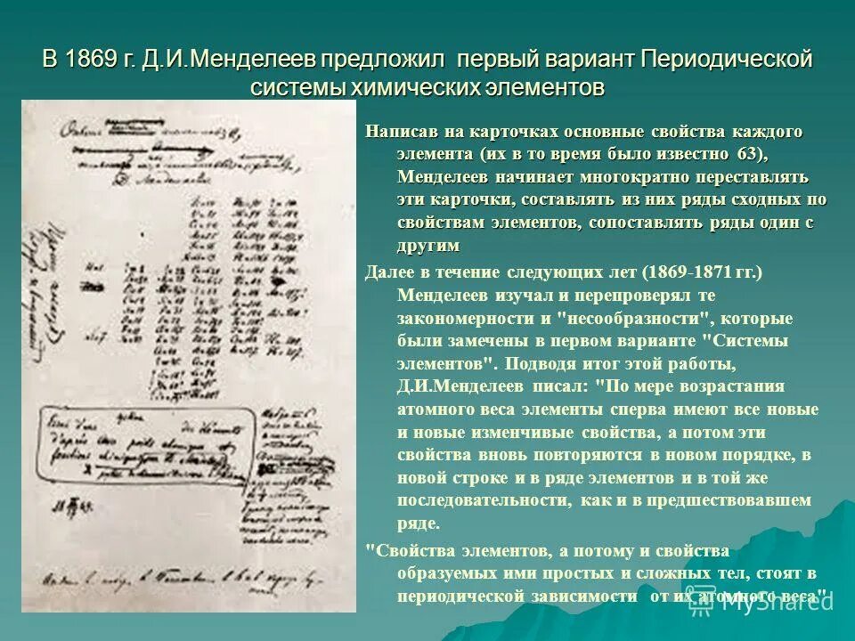 Первый открытый элемент. Менделеев периодический закон химических элементов. Периодический закон химических элементов таблица. 1869 Периодическая система химических элементов д и Менделеев. Открытие периодического закона химических элементов.