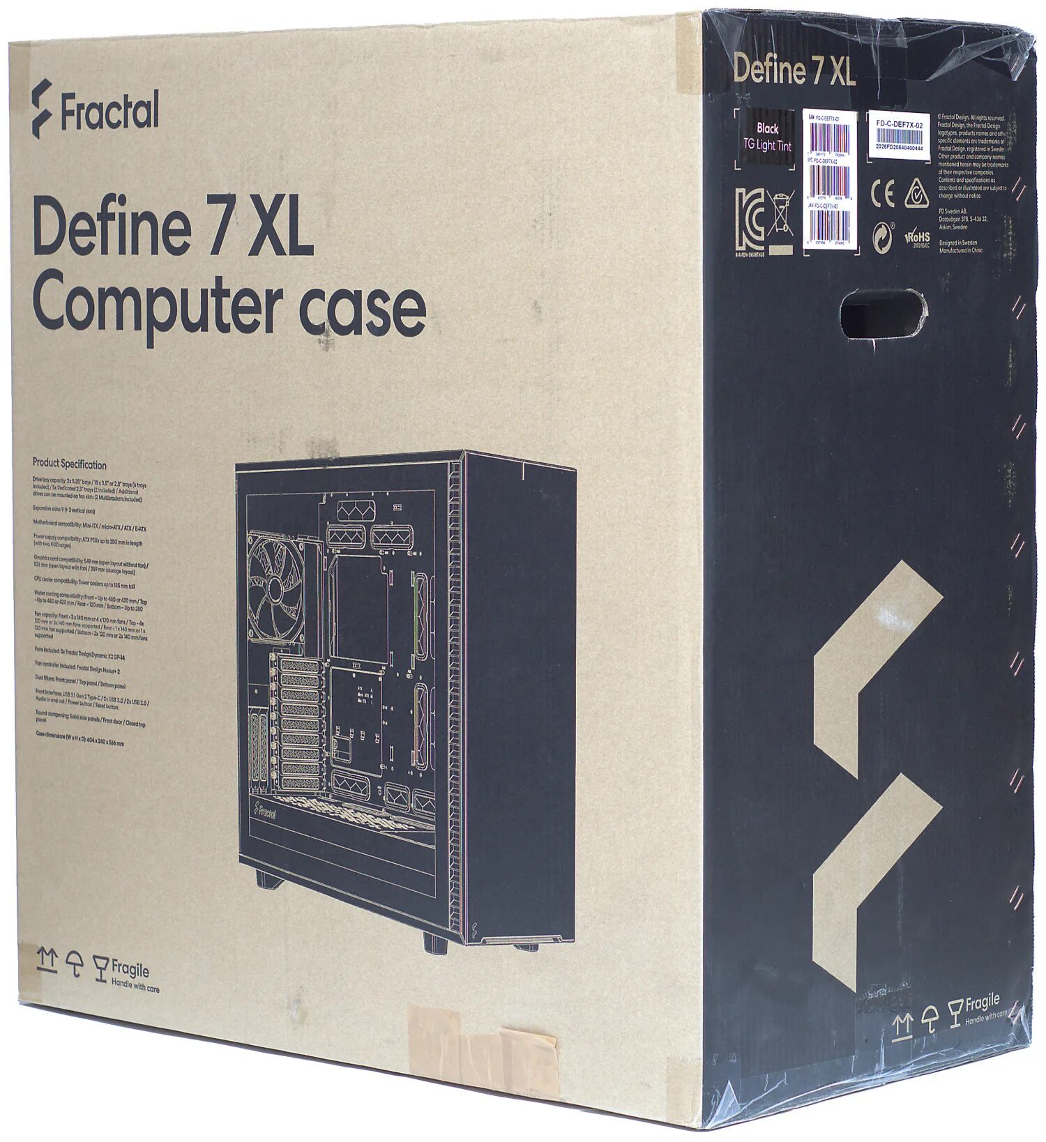 Fractal design define 7 xl. Fractal design r7 xl water.