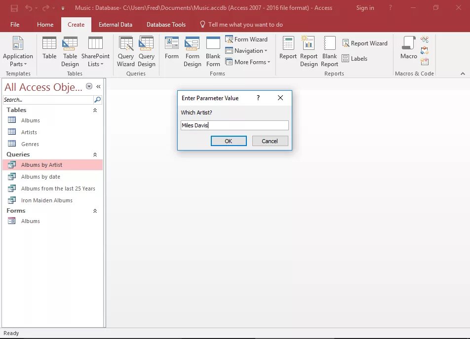 Access music. Отчеты MS access. Конструктор отчетов access. MS access 2016. Microsoft access 2016 form.