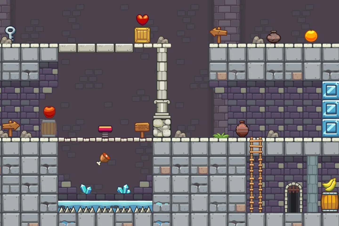 Как закончить уровень платформер. Dungeon 2d игра. тайлсет подземелья. 2д платформер на java. 16 битный 2д платформер dungeon.