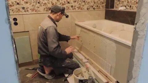 Ванна сделать панелями своими руками видео