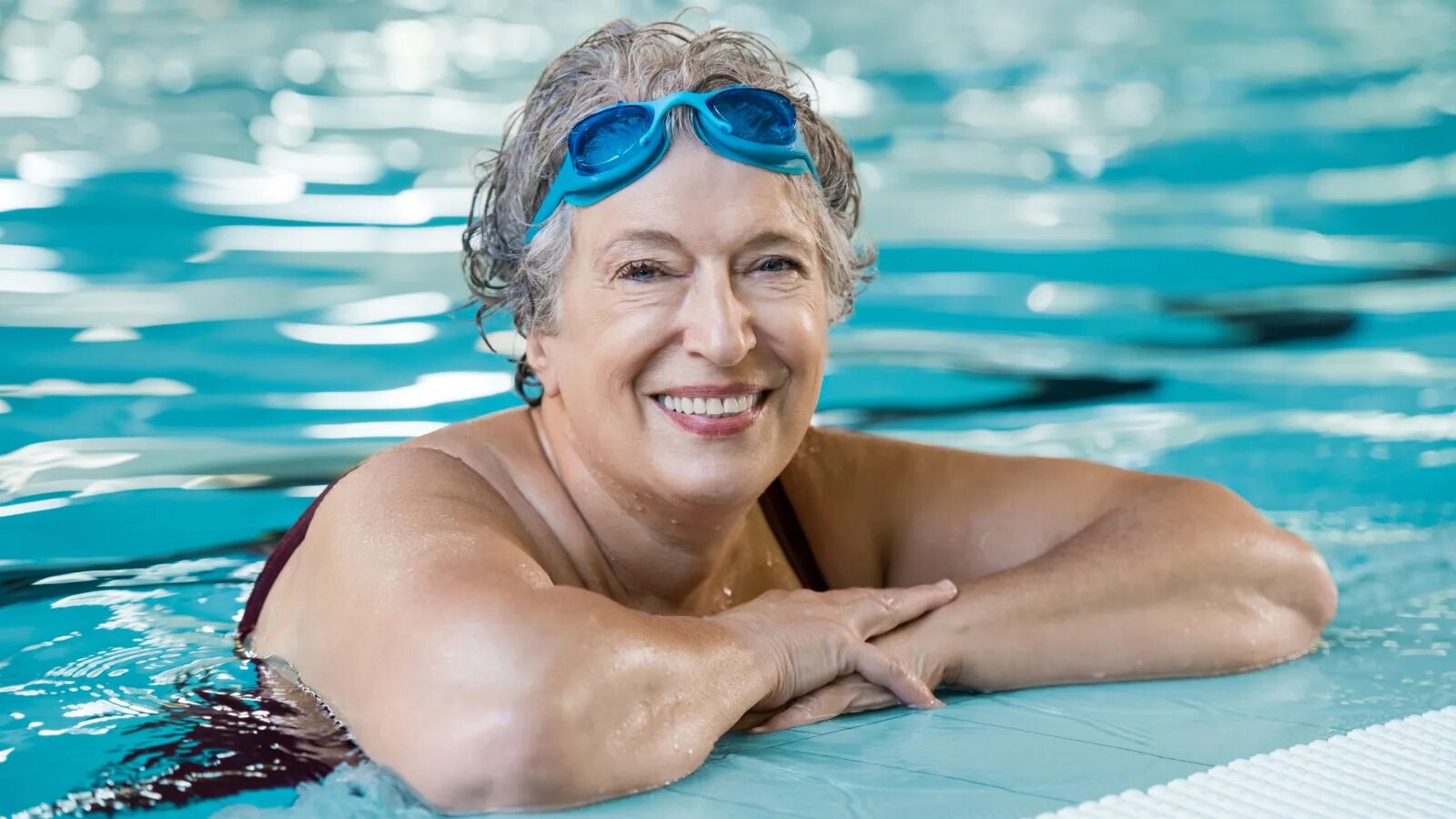 Enjoying swimming