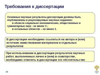 Требования к результатам научного исследования