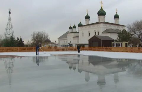 Каток в астраханском кремле
