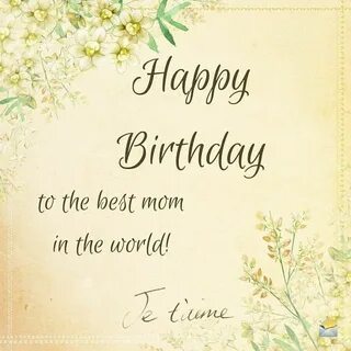 Be happy mom
