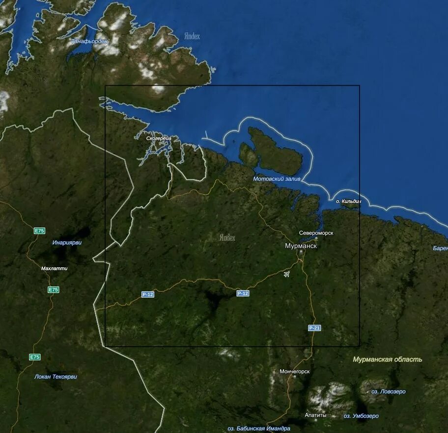 Найдены карты мурманск. Карта Мурманска со спутника. Гугл карты Мурманск. Мотовский залив на карте. Мотовский залив Мурманская область на карте.