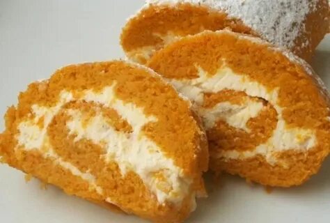 Морковный рулет с кремом