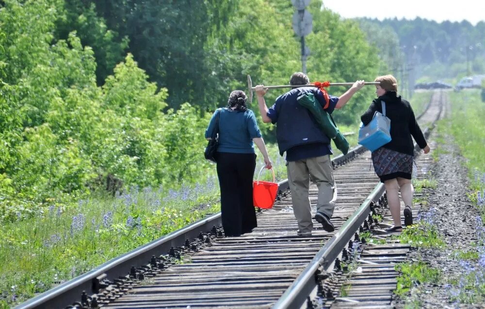 Зарисовка дачная электричка. Толпа в электричке. Едем на поезде на дачу. Путешествие на электричке. Толпа людей на перроне.
