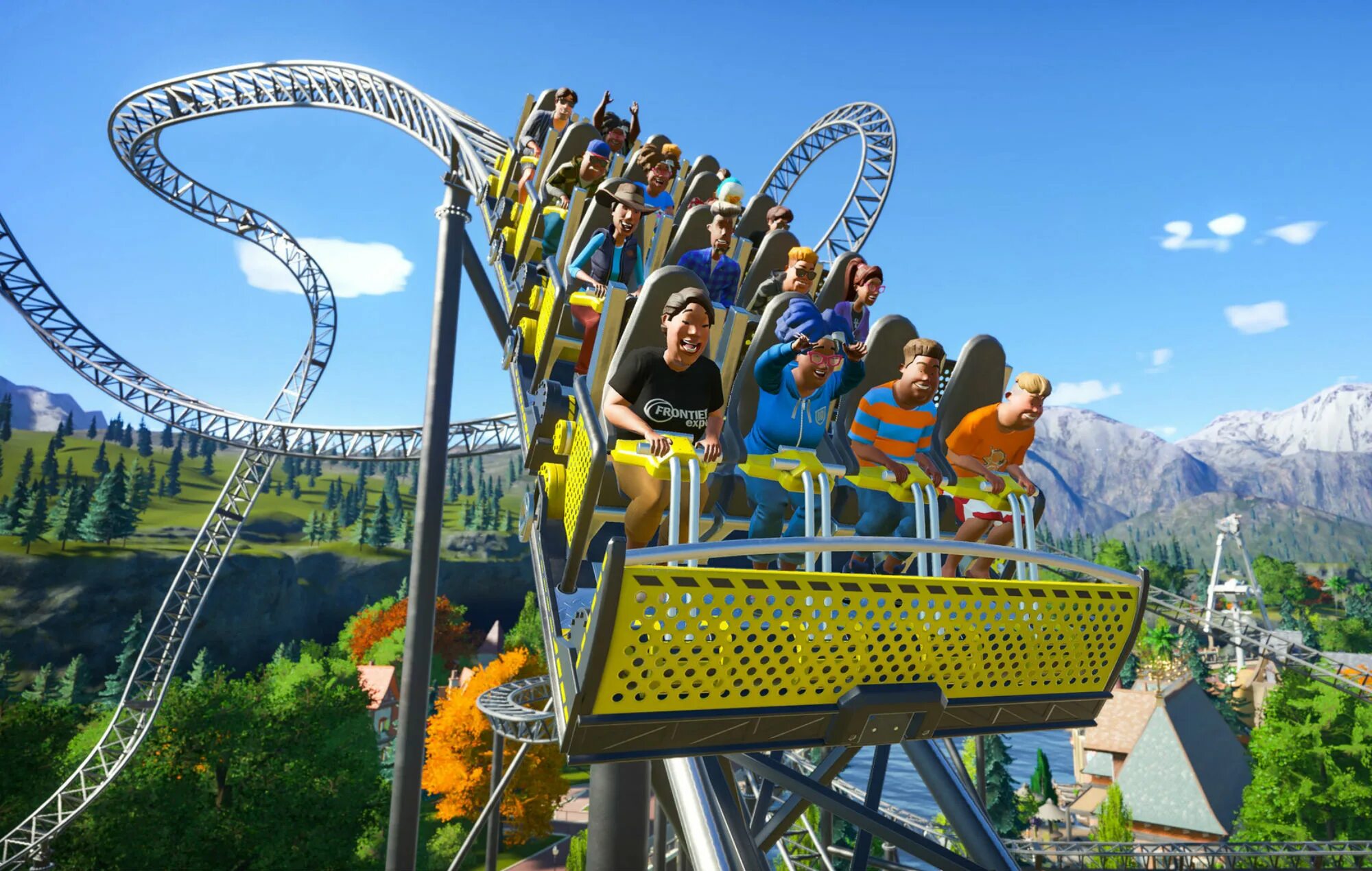 Planet Coaster парк. Planet Coaster ps5. Planet Coaster парки. Американские горки.