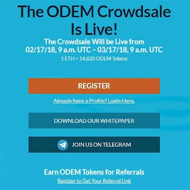 Token registration