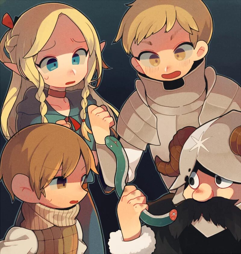 Dungeon meshi. Фарлин dungeon meshi. marcille dungeon meshi.