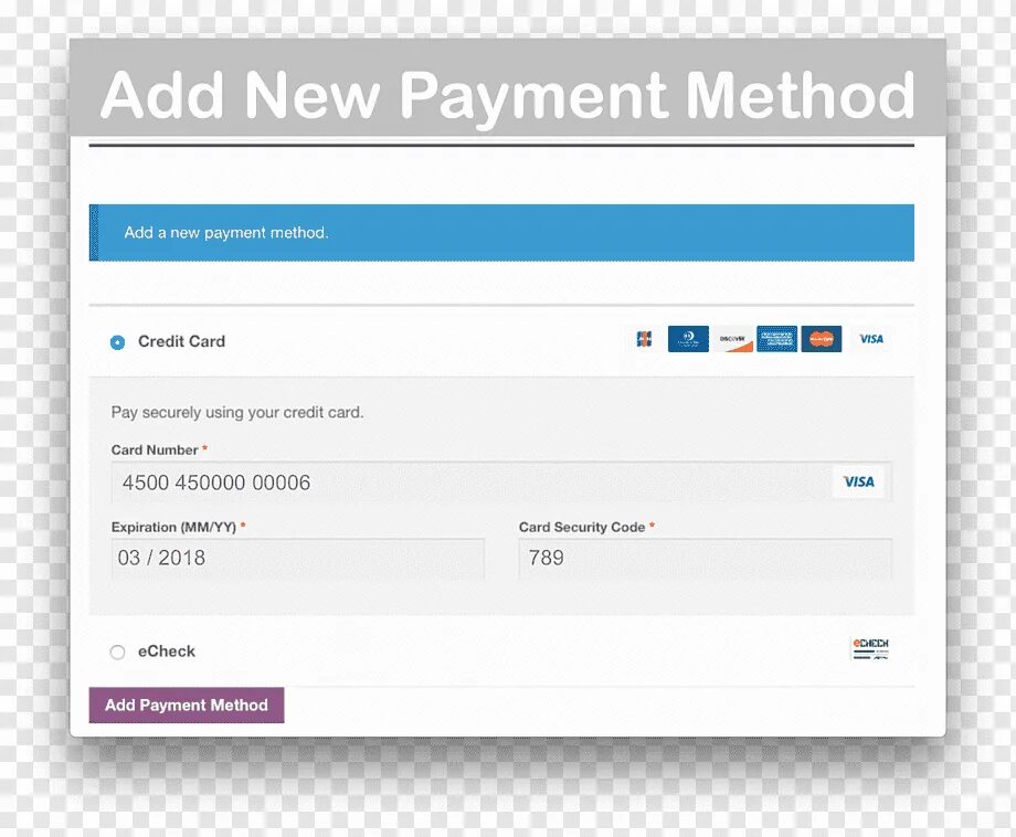 This payment method. Payment method. Authorize.