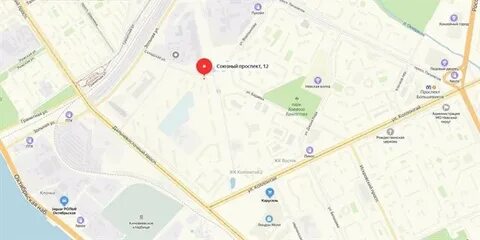 Союзный проспект санкт петербург на карте