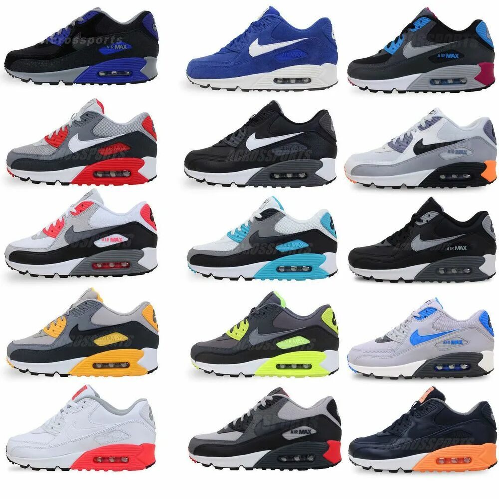 Nike Air Max 1995 Essentials. Найк АИР Макс 90 модели. Nike Air Max модели. Air Max 90 EBAY. Все виды кроссовок найк