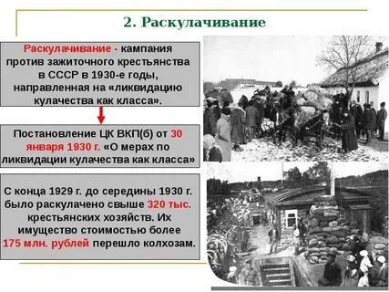 Почему раскулачивание получило распространение