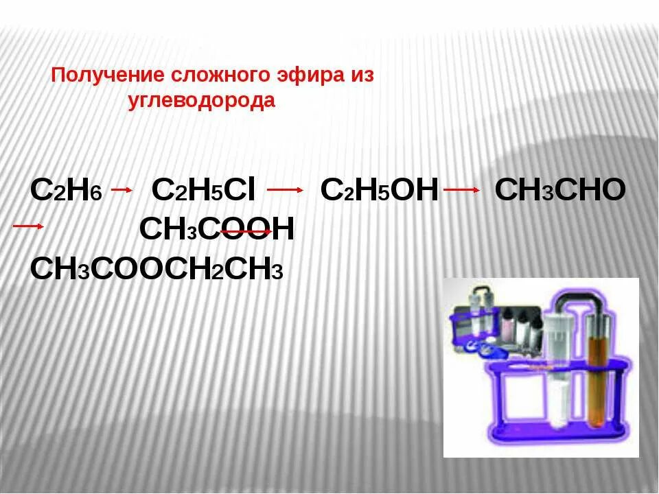 13 синтезы. Получение сложного эфира из углеводорода. Получение сложного эфира из углеводорода c2h5cl. С2н5он сн3соон. С2н2 с6н6.