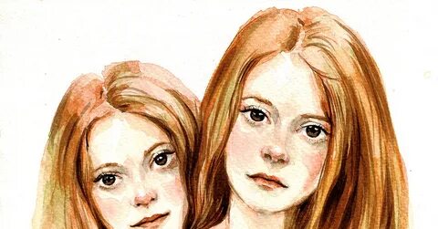 Рисовать 2 сестры