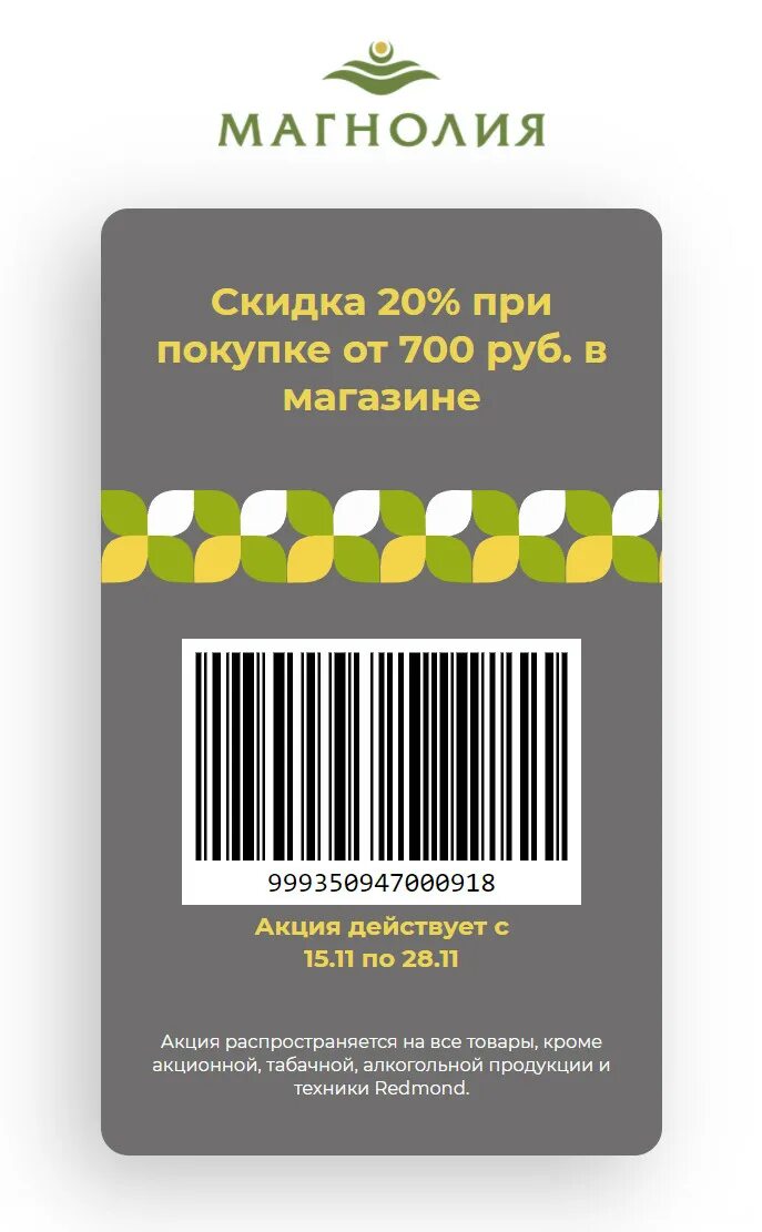 Карта магазина магнолия. Крата магазина Магнолия. Скидочная карта Магнолия. Карта Магнолия для скидки.