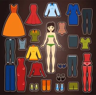 Paper doll dress up