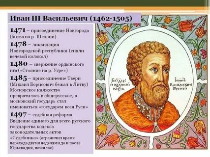 Княжение великого князя ивана iii