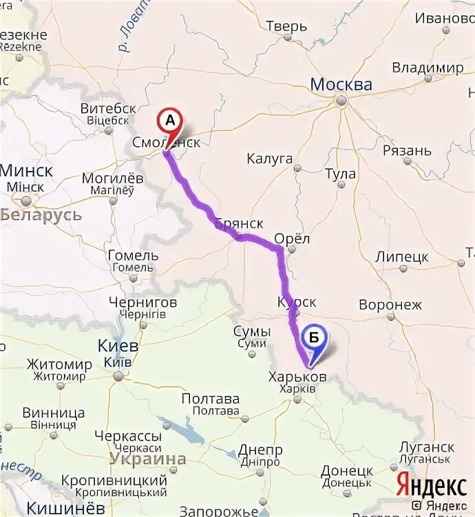 Как добраться от и до брянск