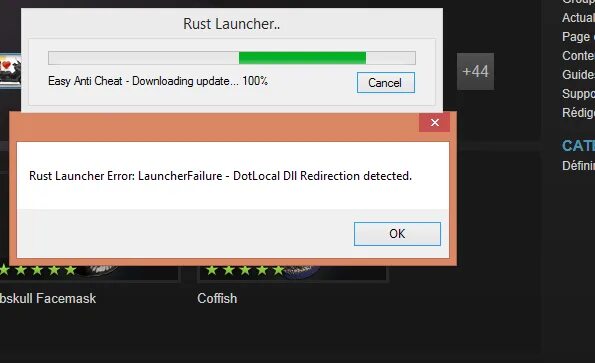 Easy anti cheat не установлен. Лаунчер раст. cheat launcher. изи античит раст. ошибка раст.