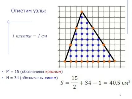 Узел сетки на клетчатой бумаге