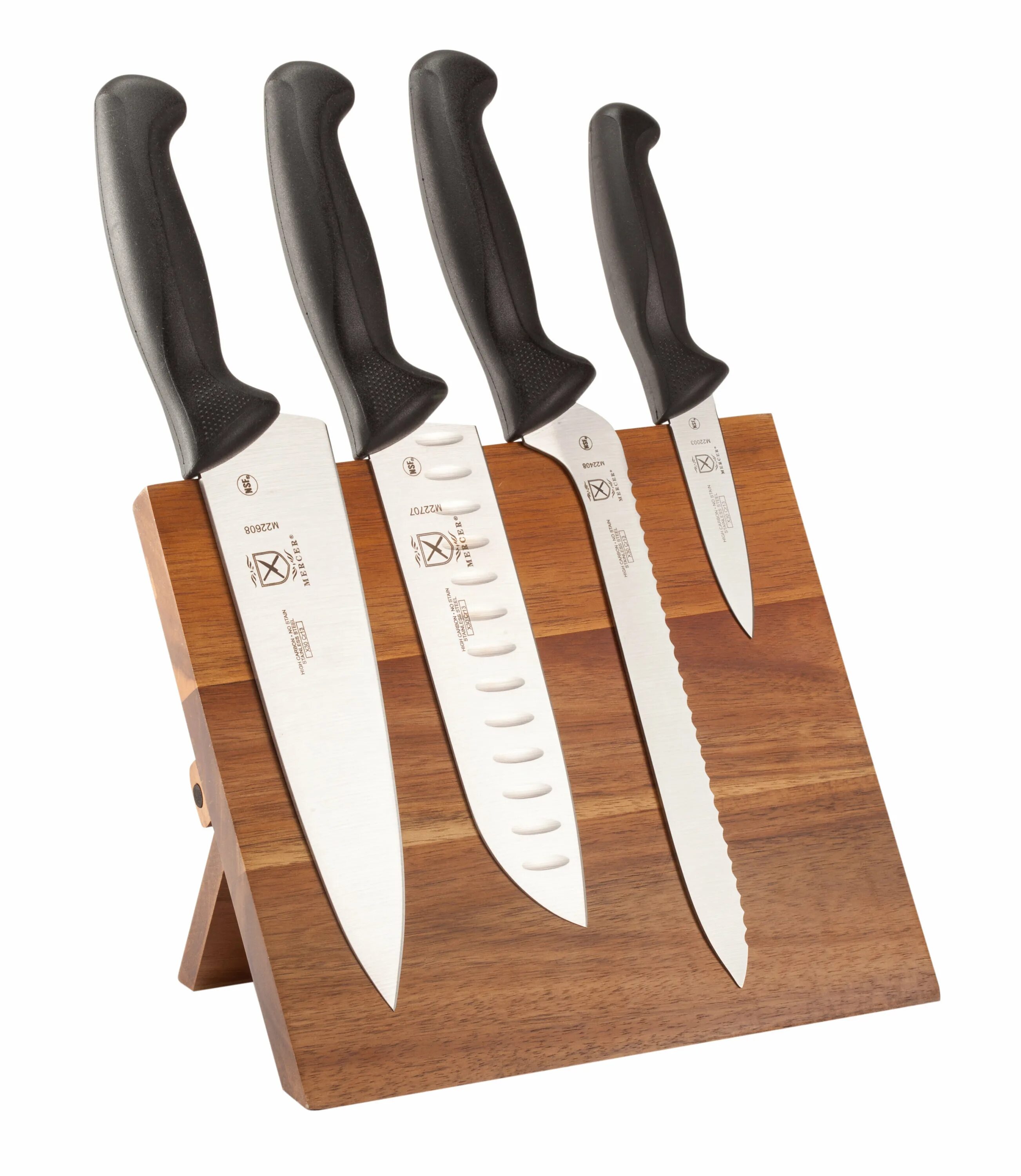 Ножи какой фирмы. Кухонный нож Mercer Culinary. Mercer Genesis Chef's Knife. Магнитная подставка для ножей. Магнитная подставка под ножи.
