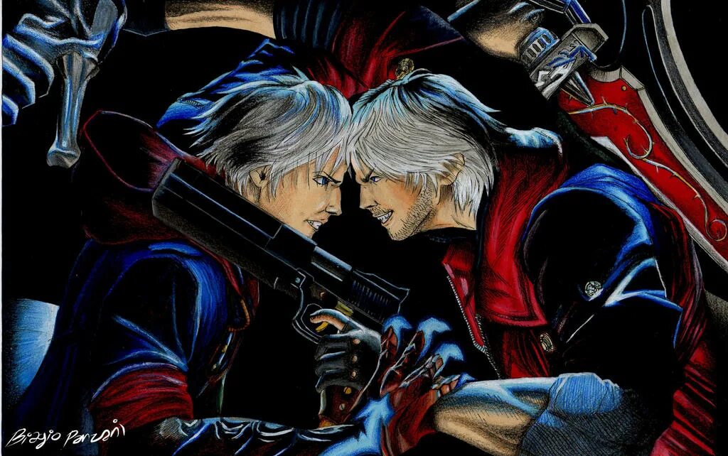 Данте против. Данте и Неро. Devil May Cry 5 Dante and Nero. Данте vs Неро. Devil May Cry 4 Данте и Неро.