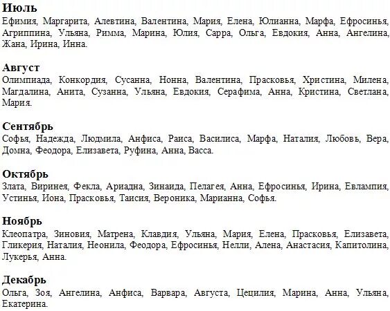 Август какое имя