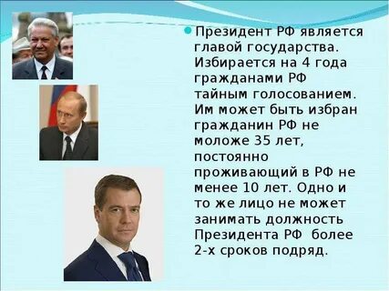 С какого возраста можно баллотироваться