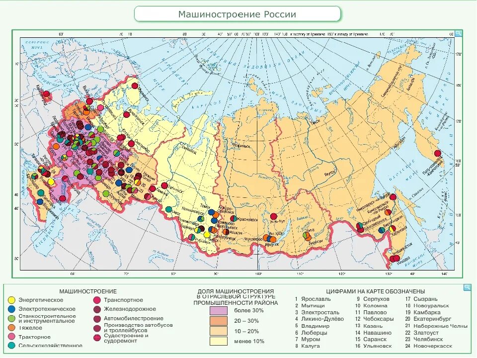 Центрами нефтепереработки азиатской части россии являются. Карта машиностроения России 9 класс. Машиностроительный комплекс карта атлас 9 класс. Тяжелое Машиностроение на карте России. Машиностроительные заводы России на карте РФ.