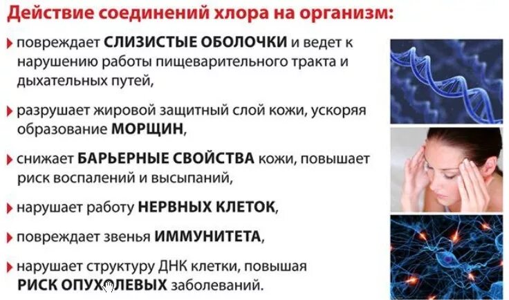 Хлор влияние на организм человека. Как хлор влияет на организм. Влияние хлора на организм человека. Негативное влияние хлора на организм.