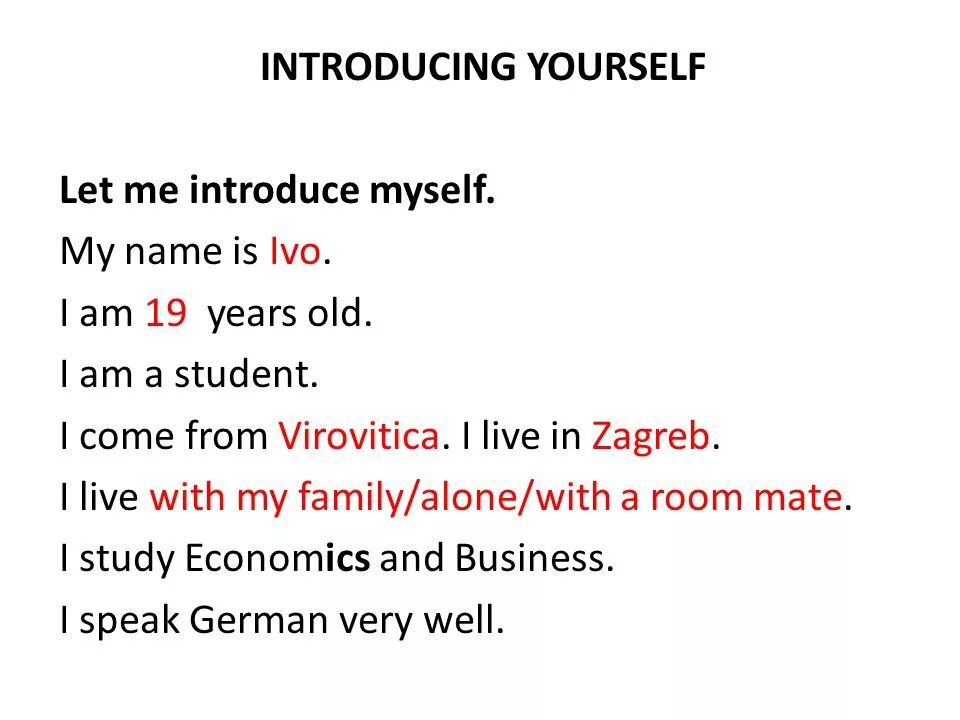 How yourself. How yourself