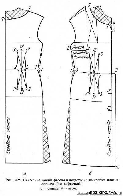 платье выкройка 52