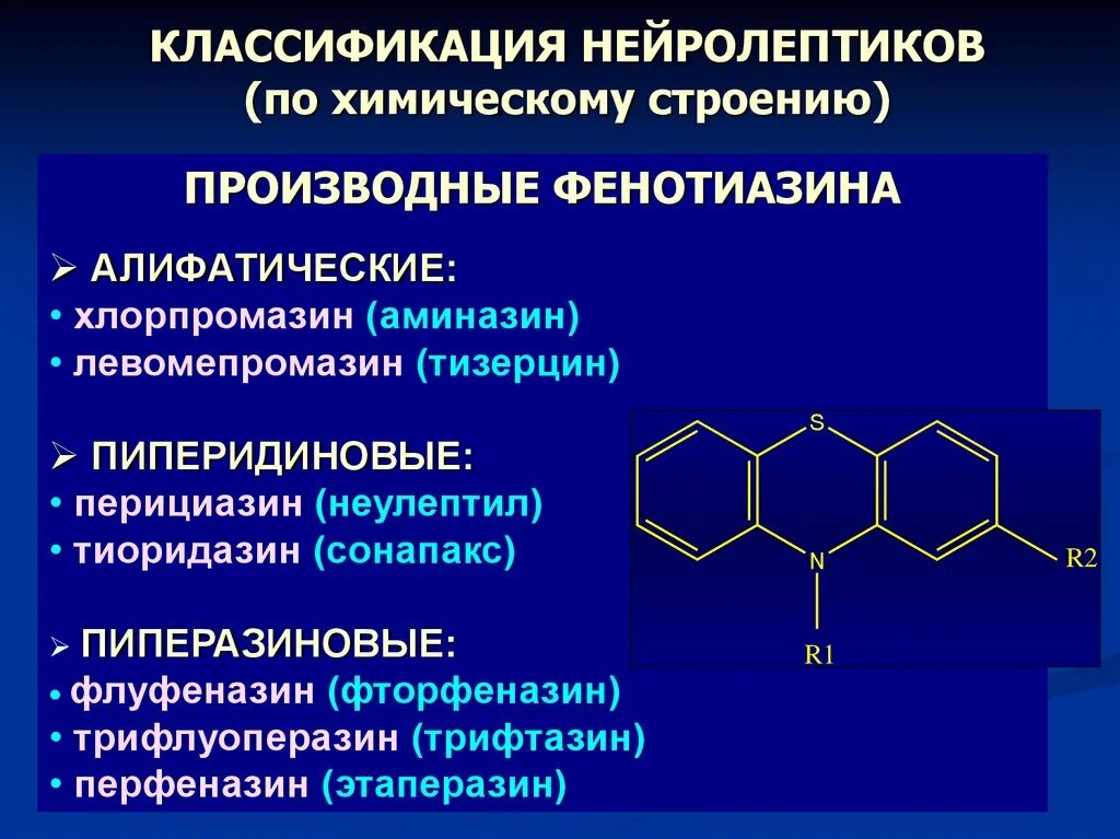 Показания к применению нейролептиков. Классификация нейролептиков по химическому строению. Классификация нейролептиков по химической структуре. Пиперазиновые производные фенотиазина препараты. Атипичные антипсихотики классификация.