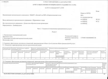 Возможно отклонение