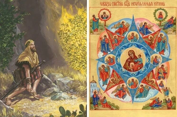 Неопалимая купина содержание чем закончится. 17 сентября праздник иконы неопалимая купина. неопалимая купина икона божией матери 17 сентября.
