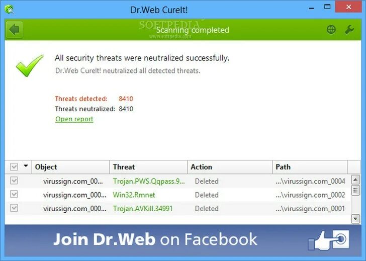 Dr web удалить вирусы