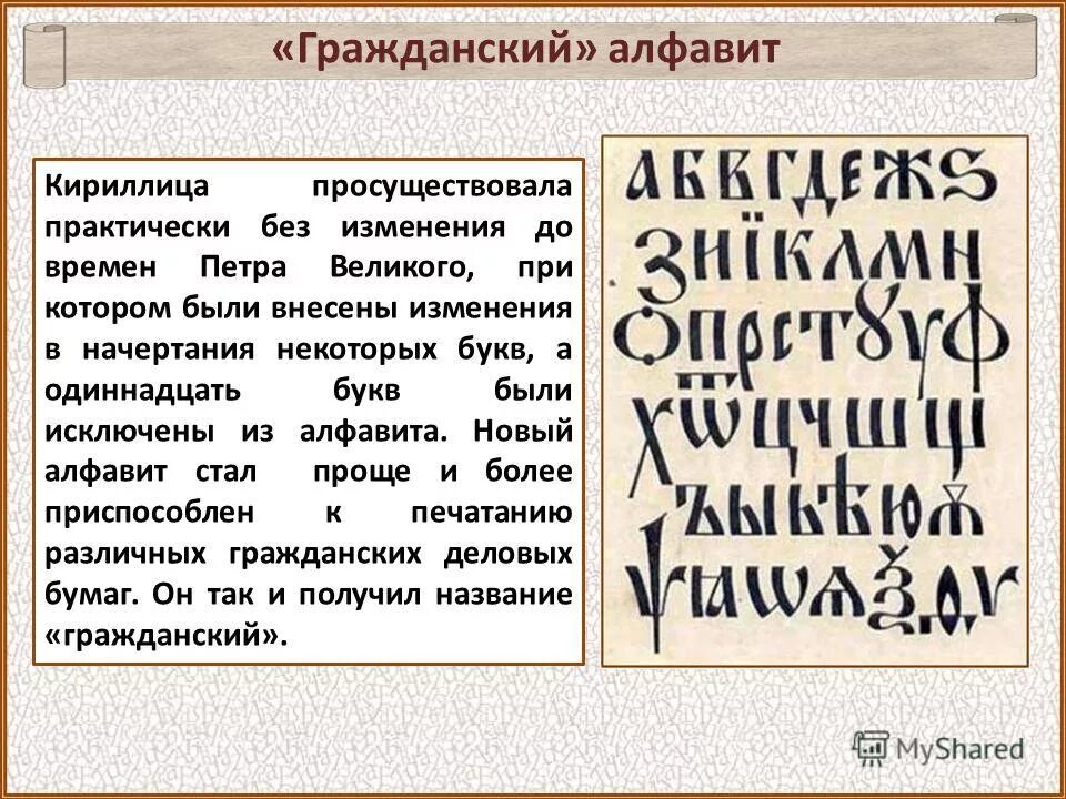 Кириллица в россии. Кириллица до Петра 1. Кириллица Петра 1. Азбука кириллица при Петре 1. Гражданский алфавит при Петре 1.