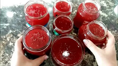 Желе из красной малины
