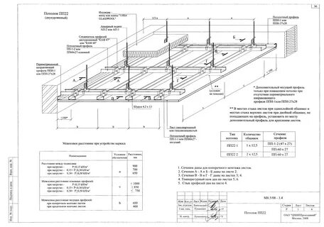Чертеж подвесного потолка армстронг dwg