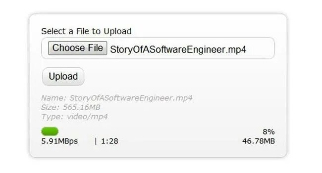 Upload file name. Html file. html5 file.