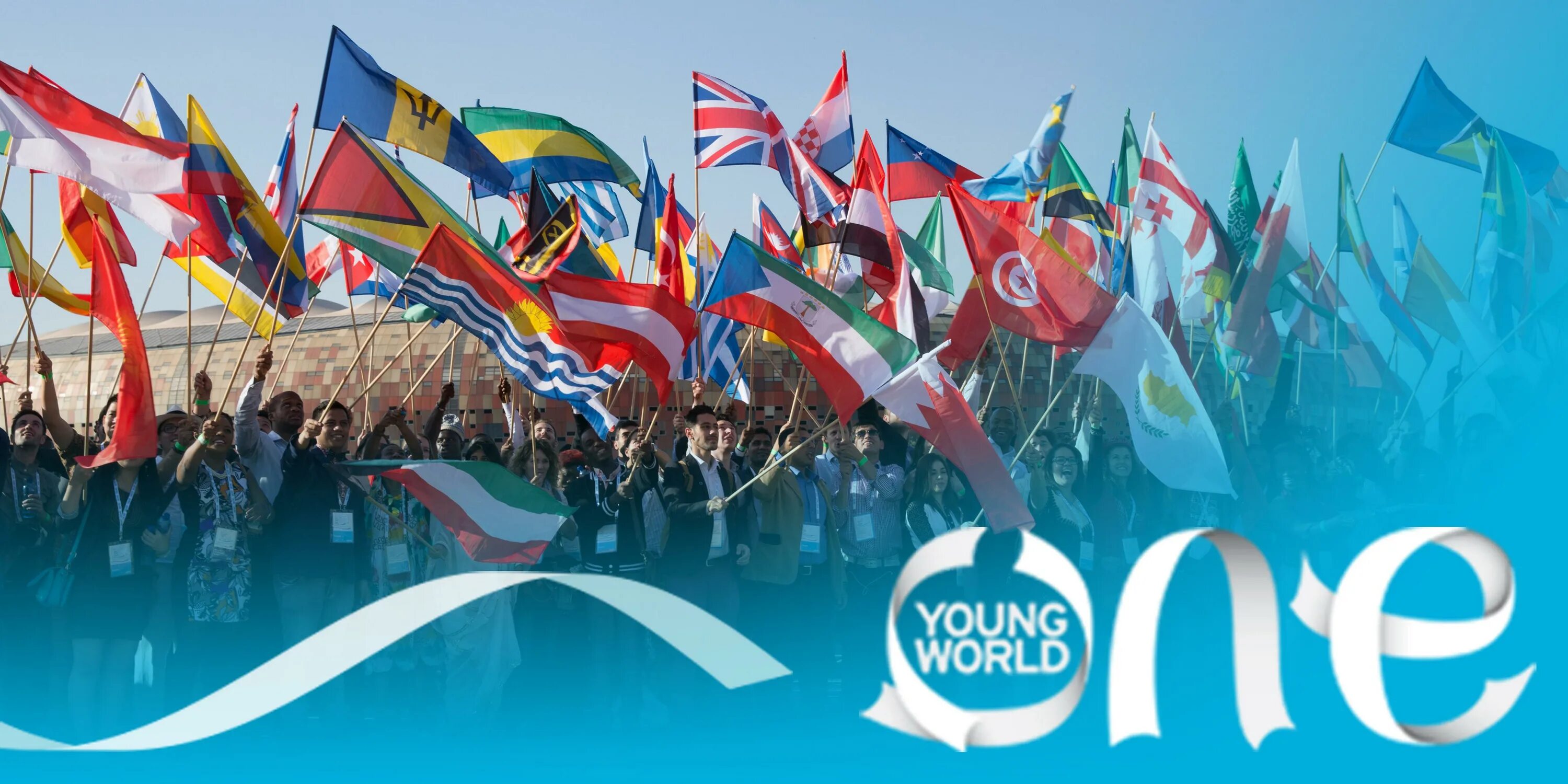 Young World тг. Баннер саммит. One young World logo.