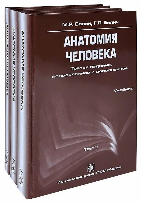 Медицина том 1. Анатомия человека Сапин 1 том. Сапин м.р., Билич г.л. том 2. Сапин Билич анатомия человека том 3. Анатомия человека Сапин Билич 2 издание.