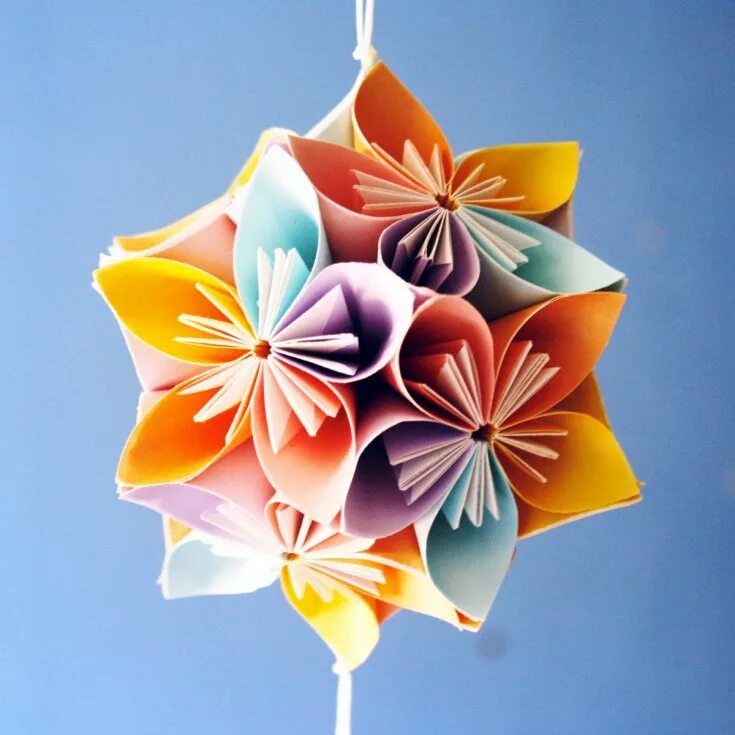 Кусудамы мастер класс. Кусудама амариллис. Шар Kusudama оригами. Цветы оригами кусудами. Шар кусудама супершар.