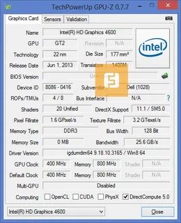 Характеристики видеокарт intel